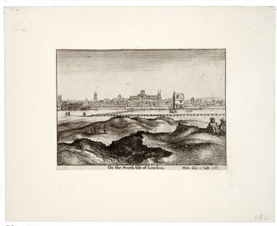 On the North Side of London by Wenceslaus Hollar
